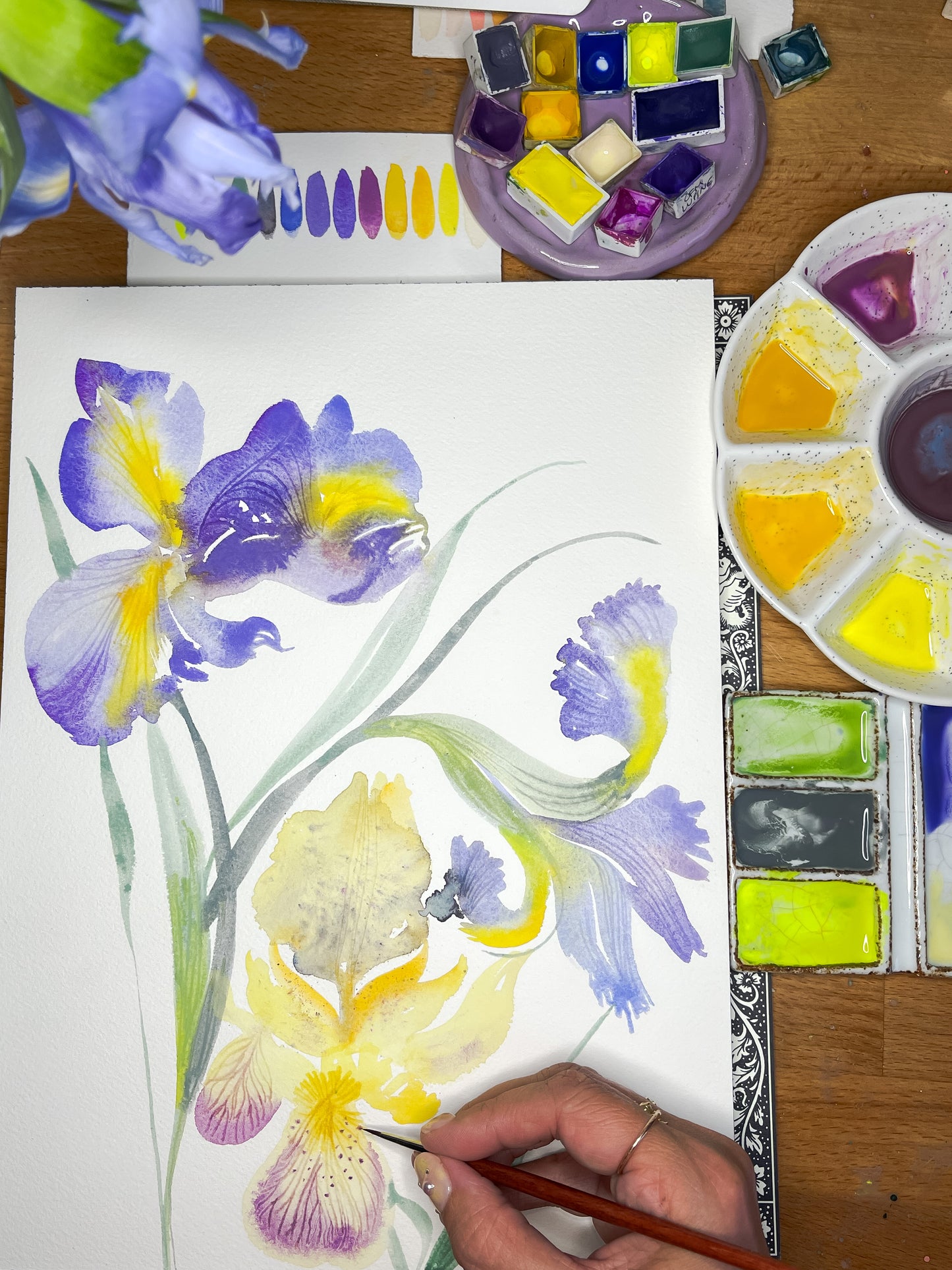 Fluid Florals - Irises with Claire Wilson