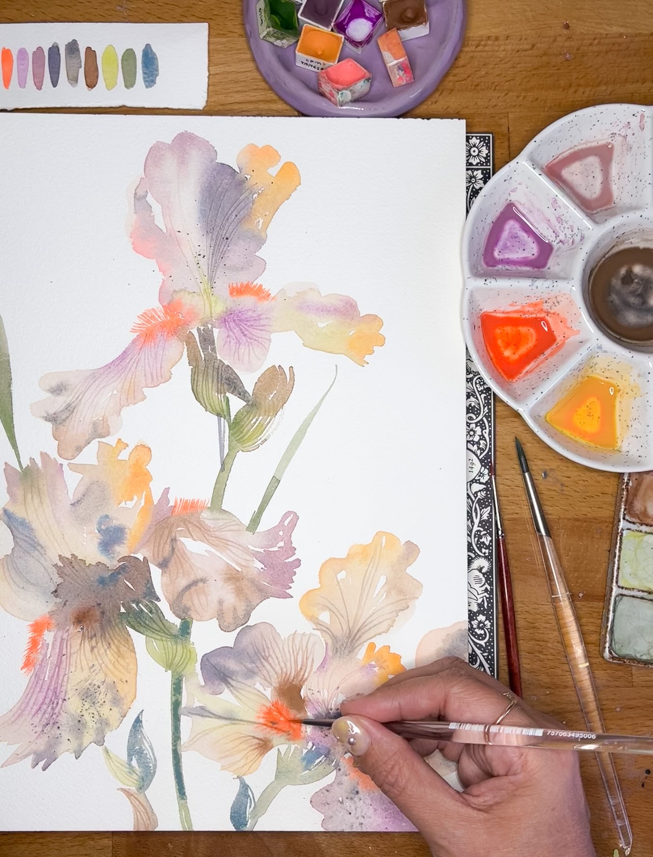 Fluid Florals - Irises with Claire Wilson