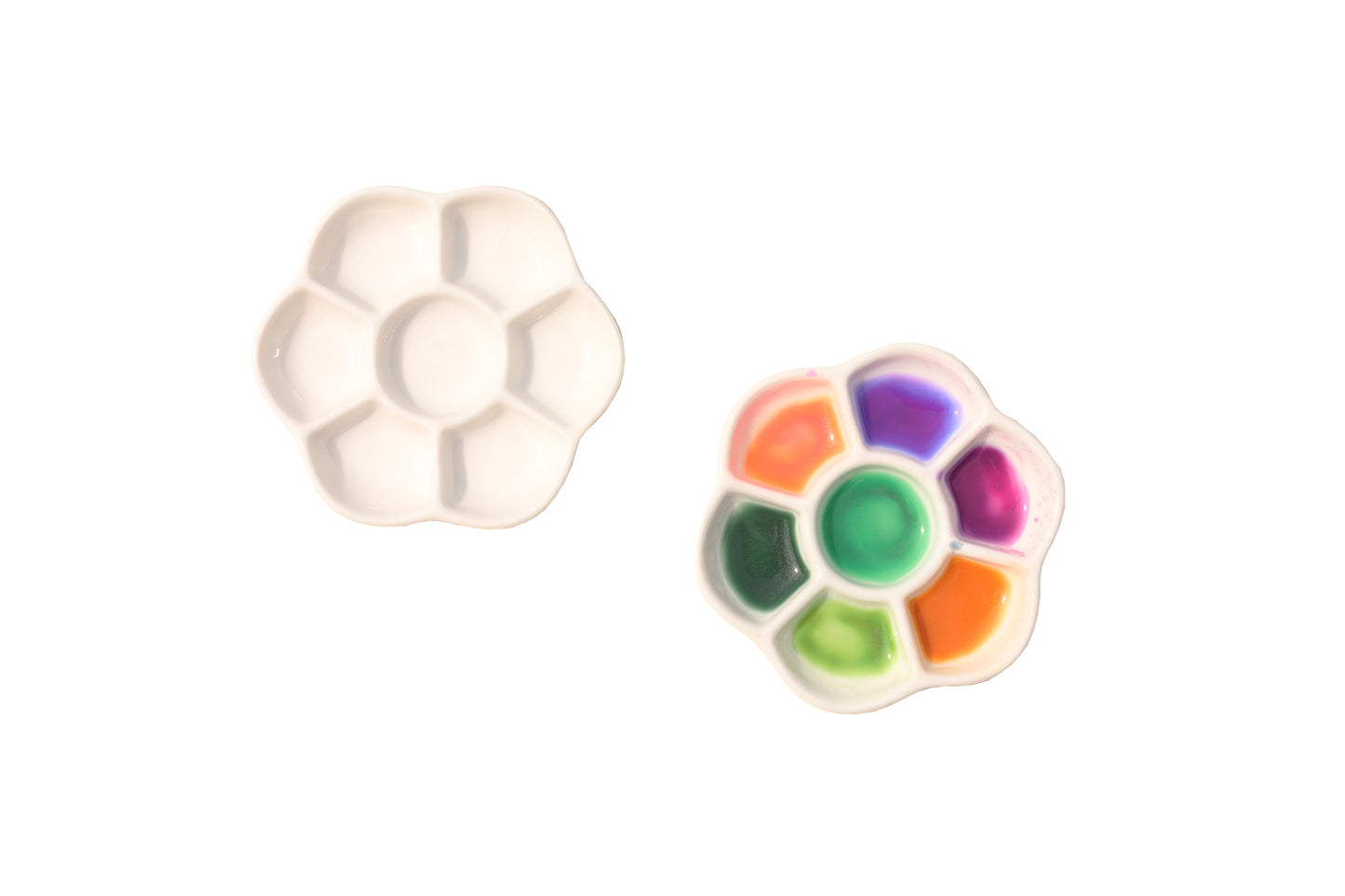 Ceramic Mini Flower Mixing Palette