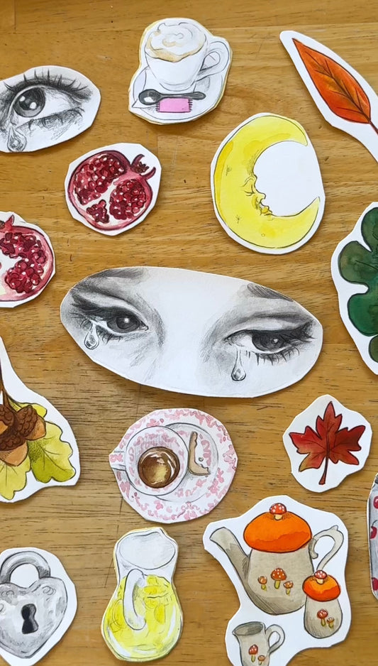Watercolor Stickers with Elowyn Van Heusen