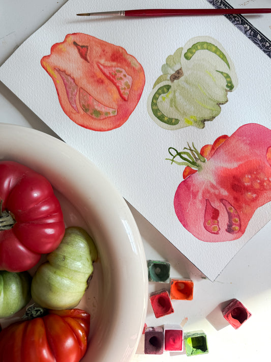 Painted Produce – Heirloom Tomatoes with Claire Wilson-Oghedo