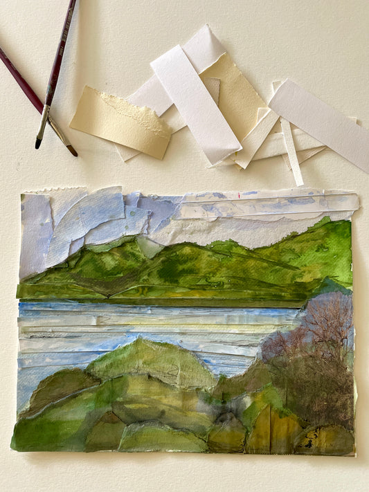 New! Landscapes in Collage & Paint with Erin McCluskey Wheeler