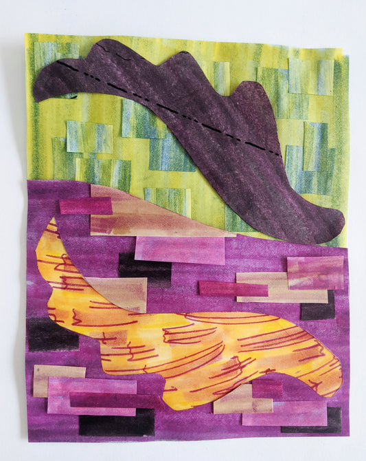 Rex Ray inspired Painted Paper Collages with Erin McCluskey Wheeler