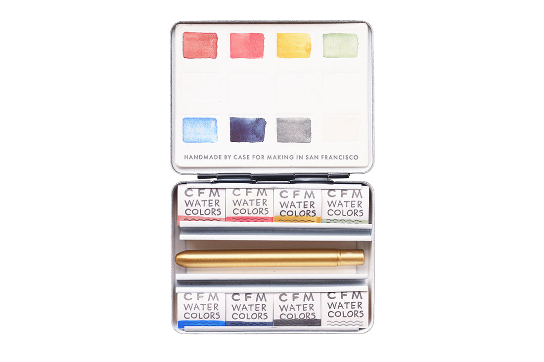 CfM Mini Matte Gold Travel Brushes