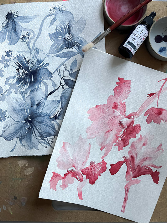 Fluid Florals - Monochromatic Studies with Claire Wilson