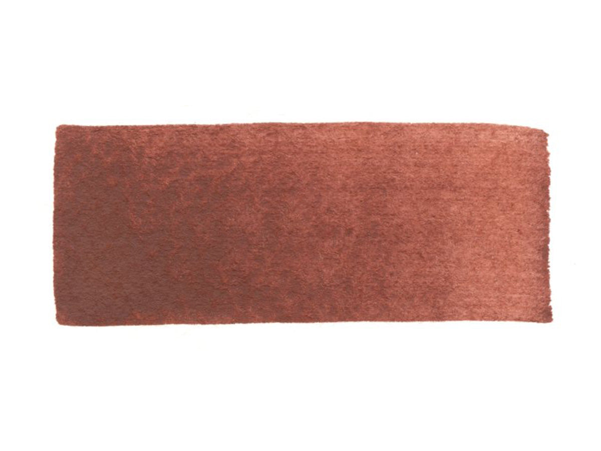 A hand painted swatch of Blue Ridge Red Hematite.