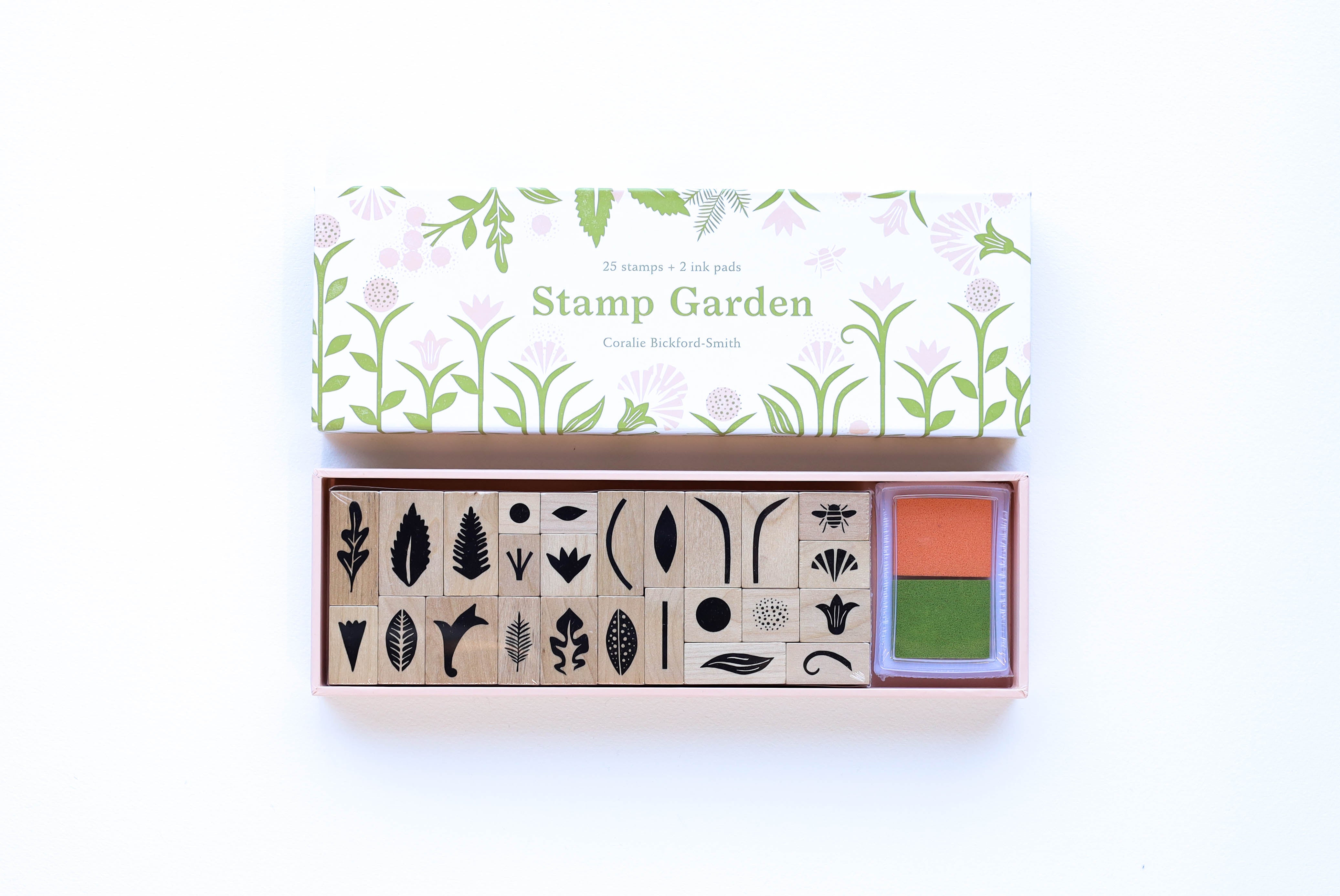 Stamp Garden - Rubber Stamp Set & Colorful Ink Pad – Paula Skene Designs