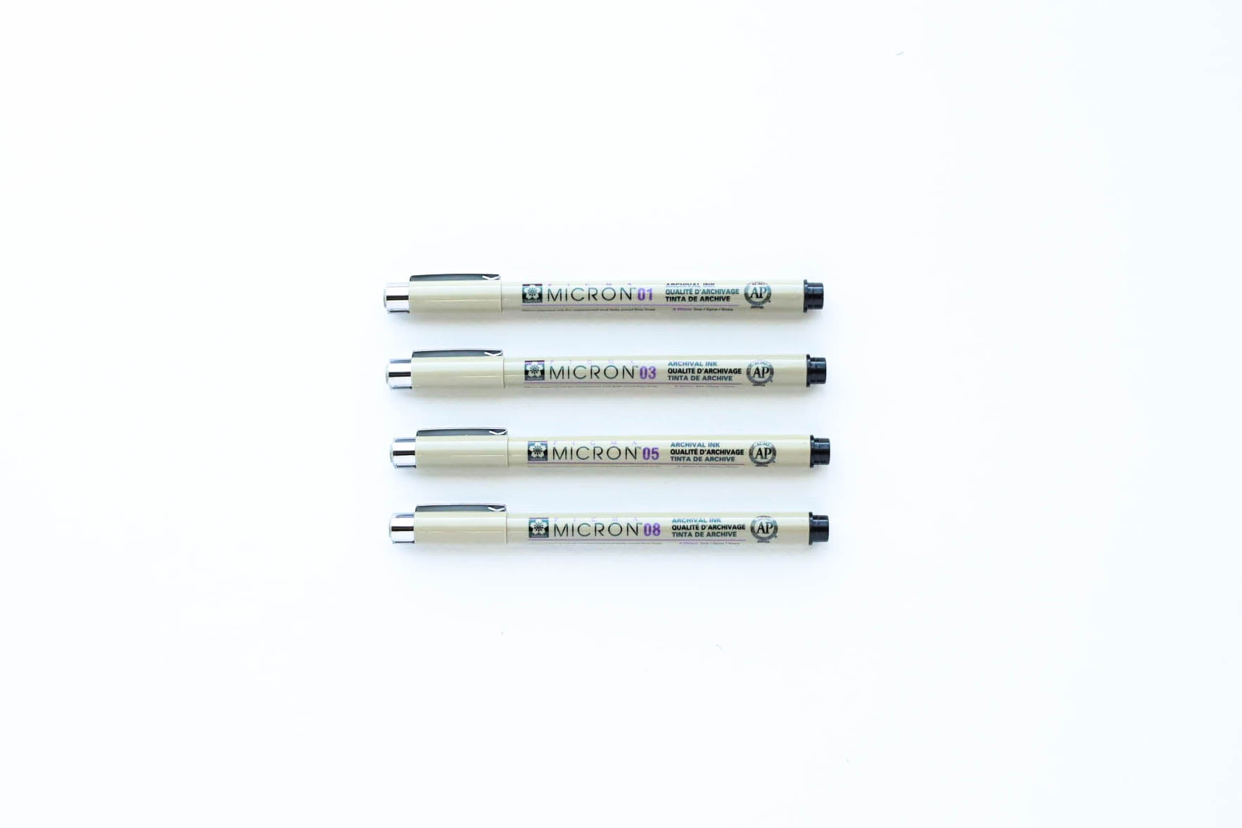 Sakura Pigma Micron Pigment Fineliner Pens 01/03/05/08/10/12