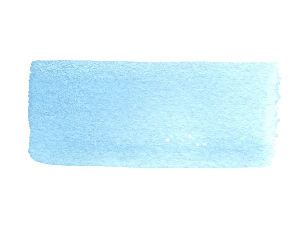 A hand painted swatch of Sky Blue Lake.