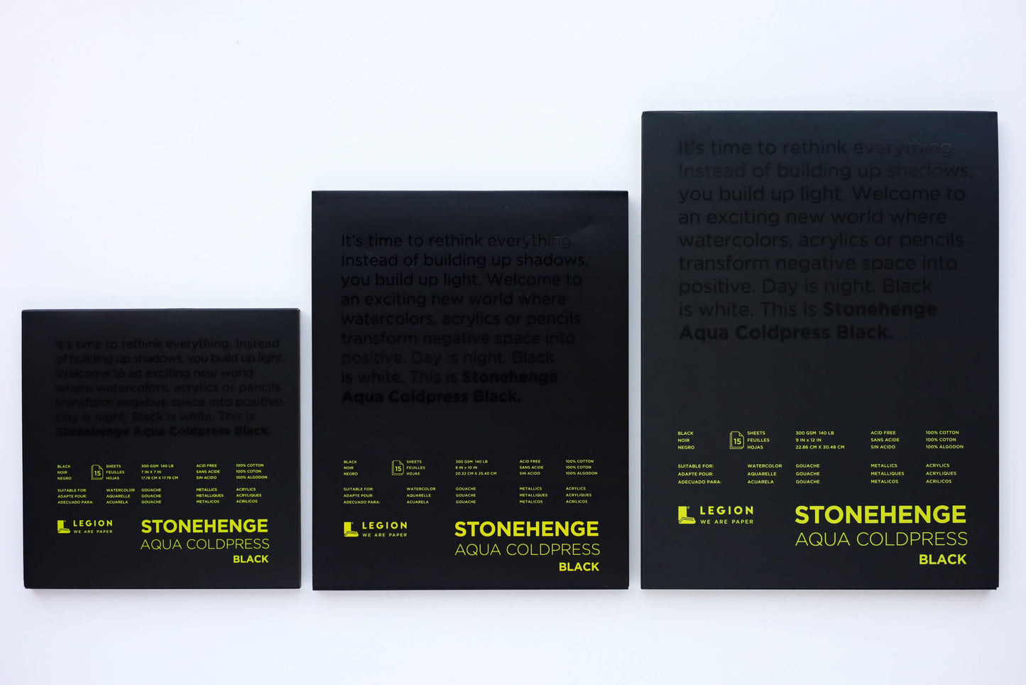 Stonehenge Aqua Black Watercolor Paper Pad