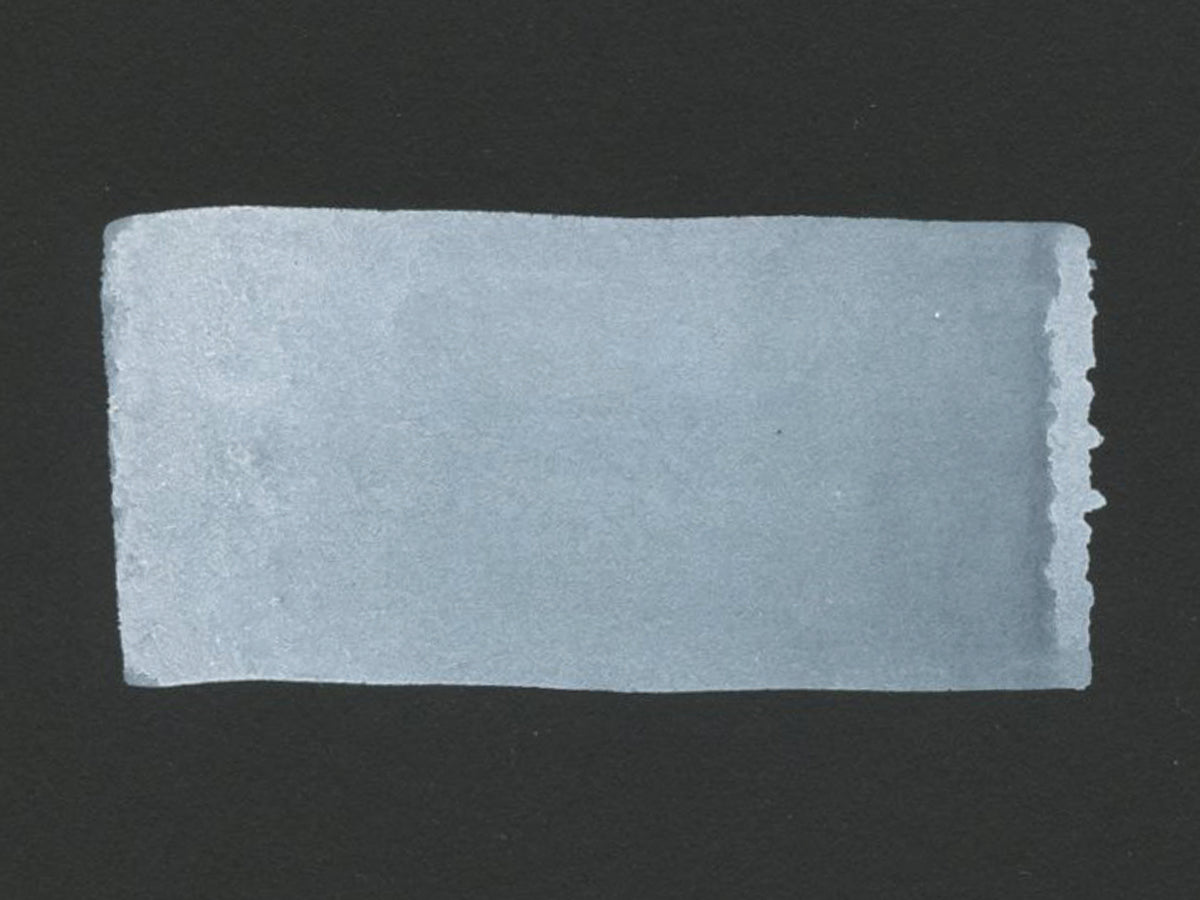 A hand painted swatch of Titanium White.