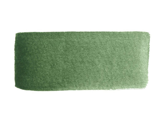 A hand painted swatch of Vagone Green.