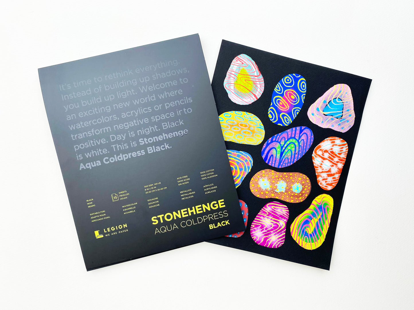 Stonehenge Aqua Black Watercolor Paper Pad