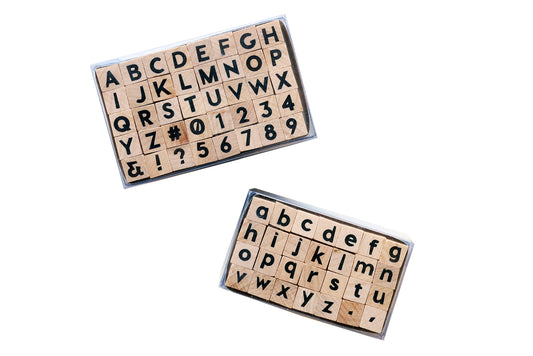 Hero Arts Woodblock Letter Rubber Stamp Sets