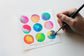 CfM Stickers for Watercolor - Circles