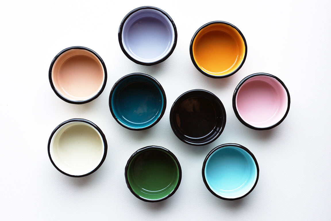 Colorful Enamel Mixing Cups