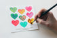 CfM Stickers for Watercolor - Hearts