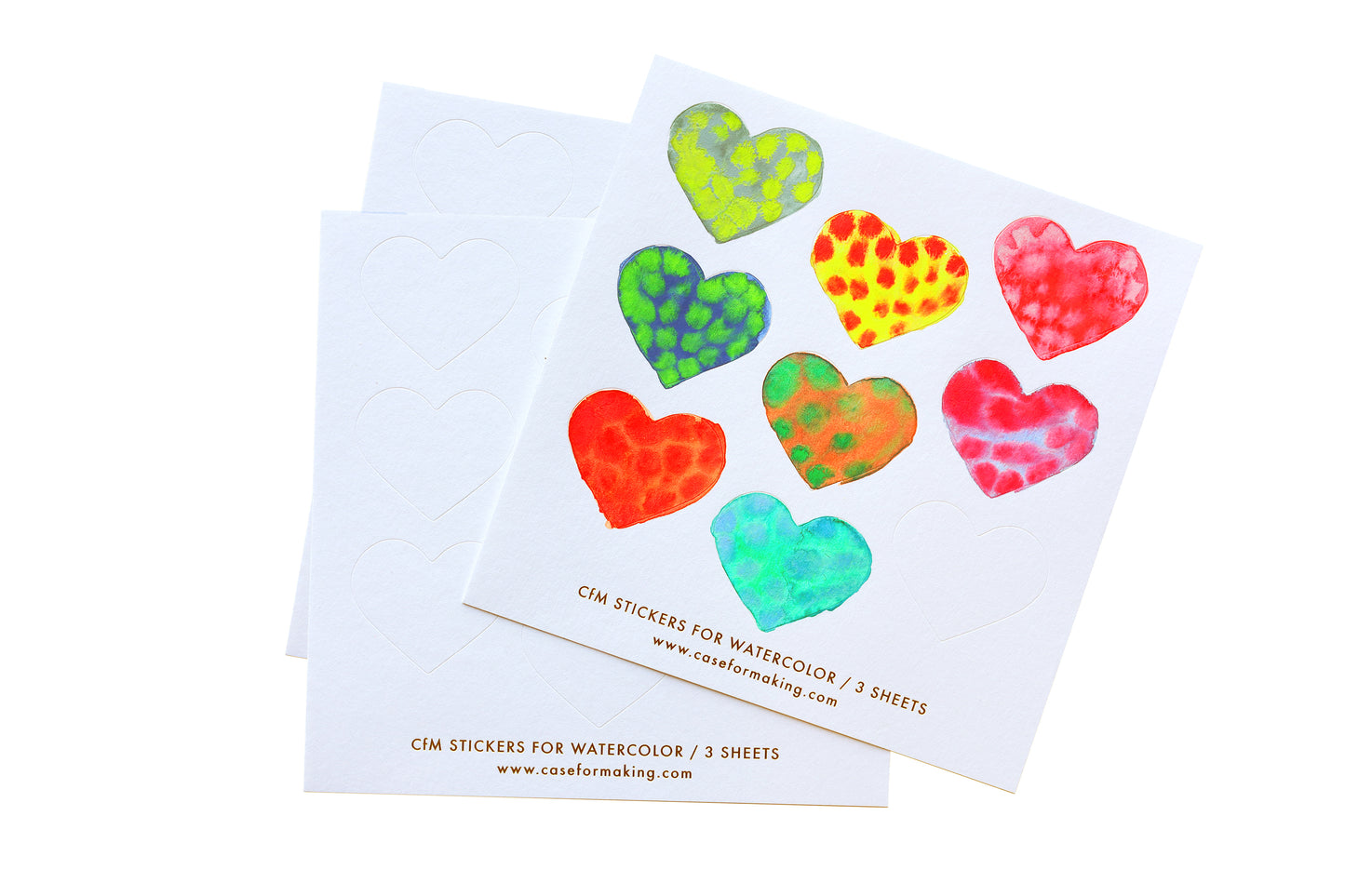 CfM Stickers for Watercolor - Hearts