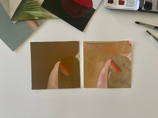 Painting from Collage Studies - Tomie Ohtake with Erin McCluskey Wheeler