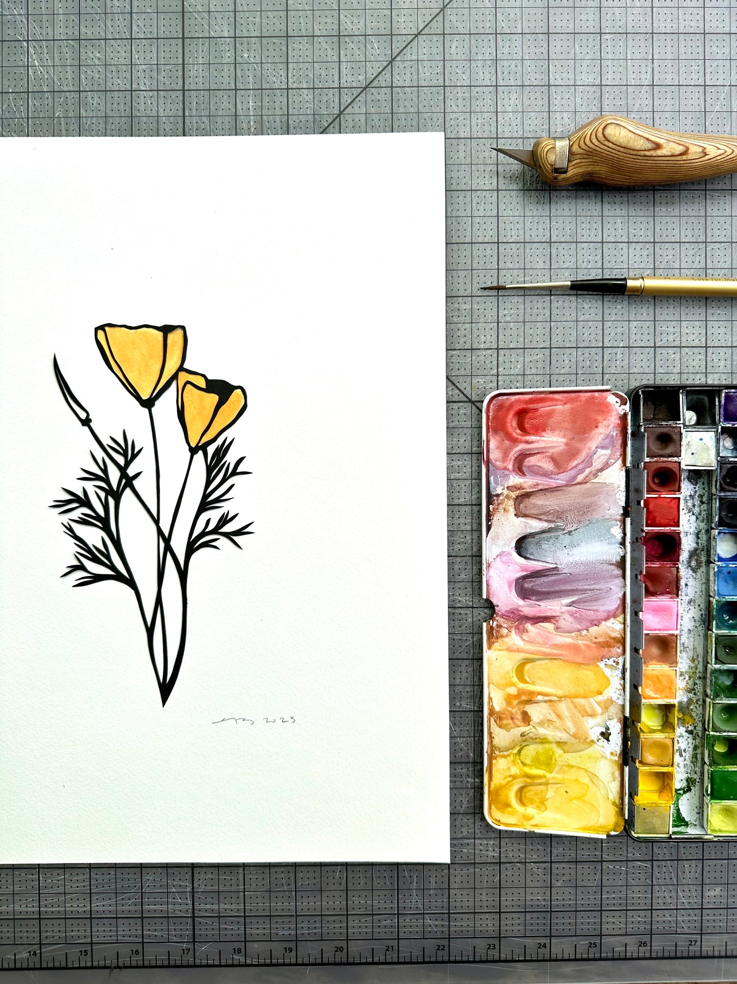 *Guest Instructor* Paper Cuts and Watercolor with Anna Brones
