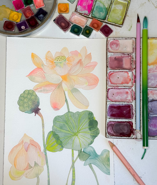 Fluid Florals - Lotus Blossoms with Claire Wilson-Oghedo