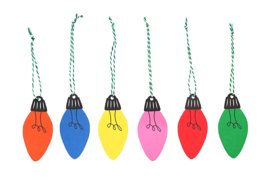 Christmas Lights Pop Out Gift Tags