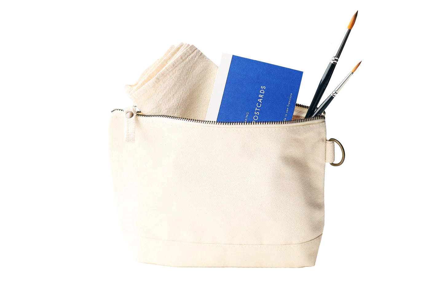 Shore Canvas Zip Pouch