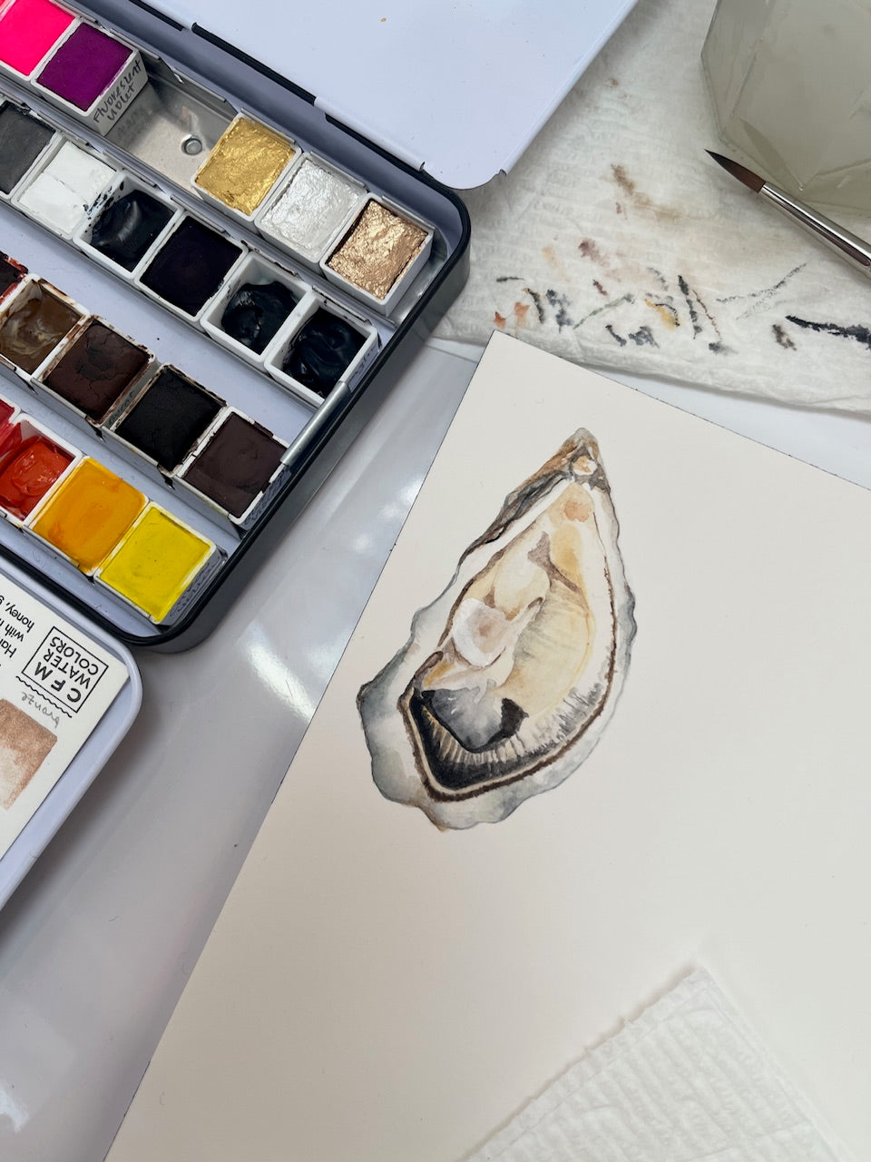 Painting Oysters with Sophie Tivona