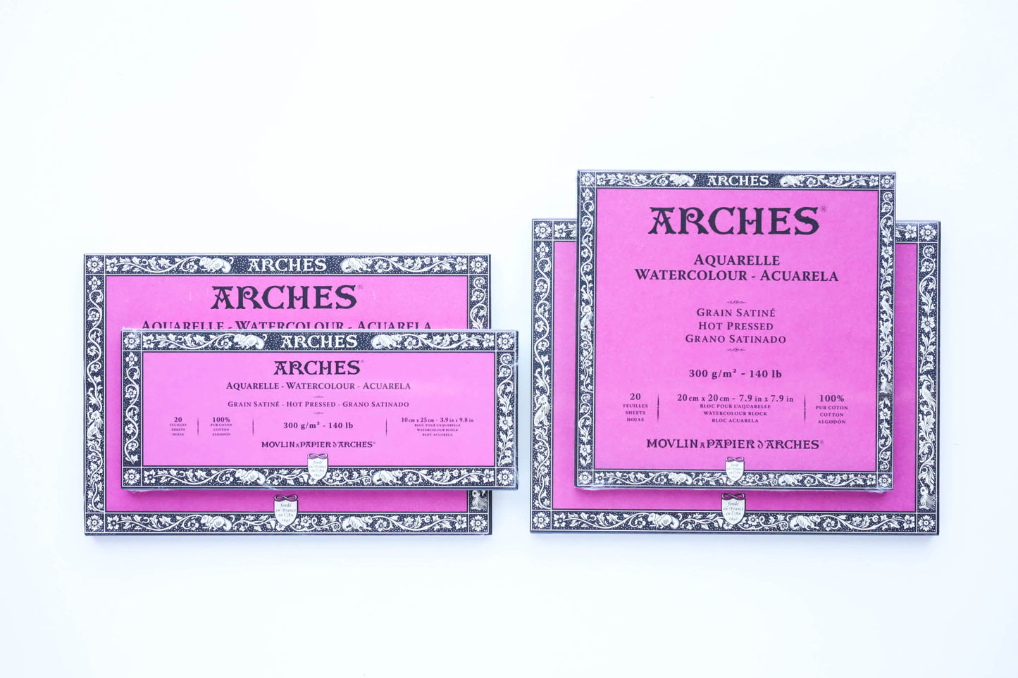 Arches Natural White Watercolor Paper Hot Press