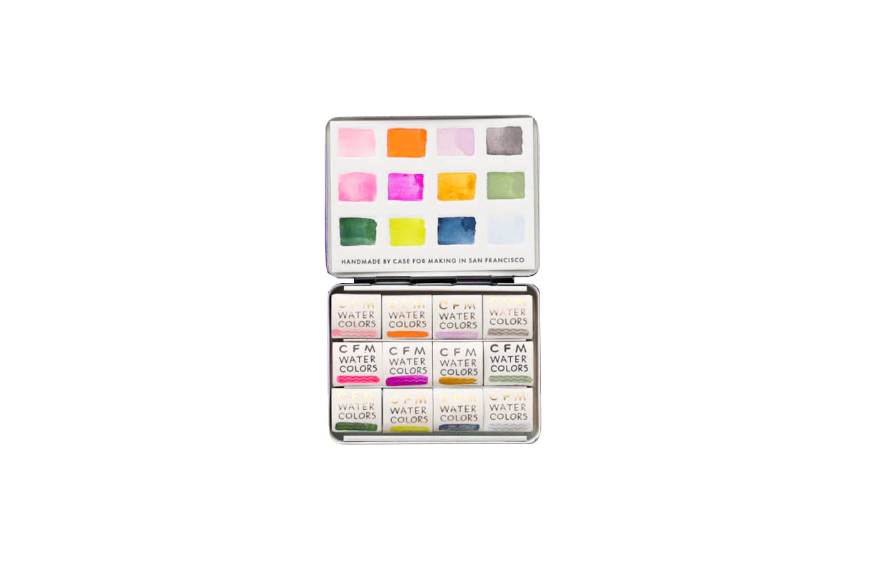 Additional product photo of the 12-Color Julie Cloutier Feels Watercolor Travel Palette.