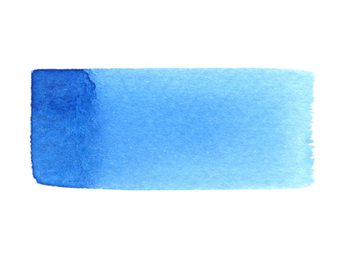 A hand painted swatch of Cerulean.