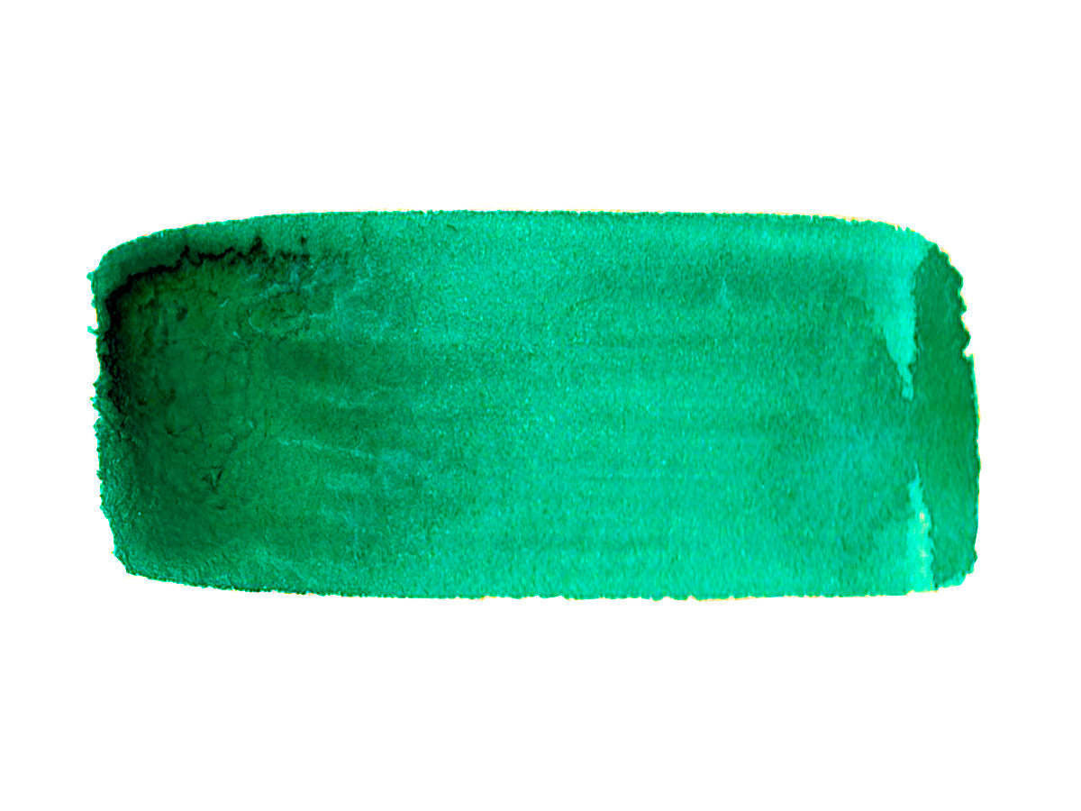 A hand painted swatch of CfM Emerald.