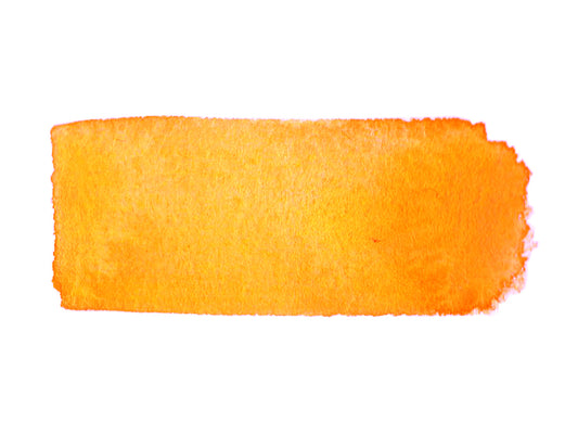 A hand painted swatch of CfM Tangerine.