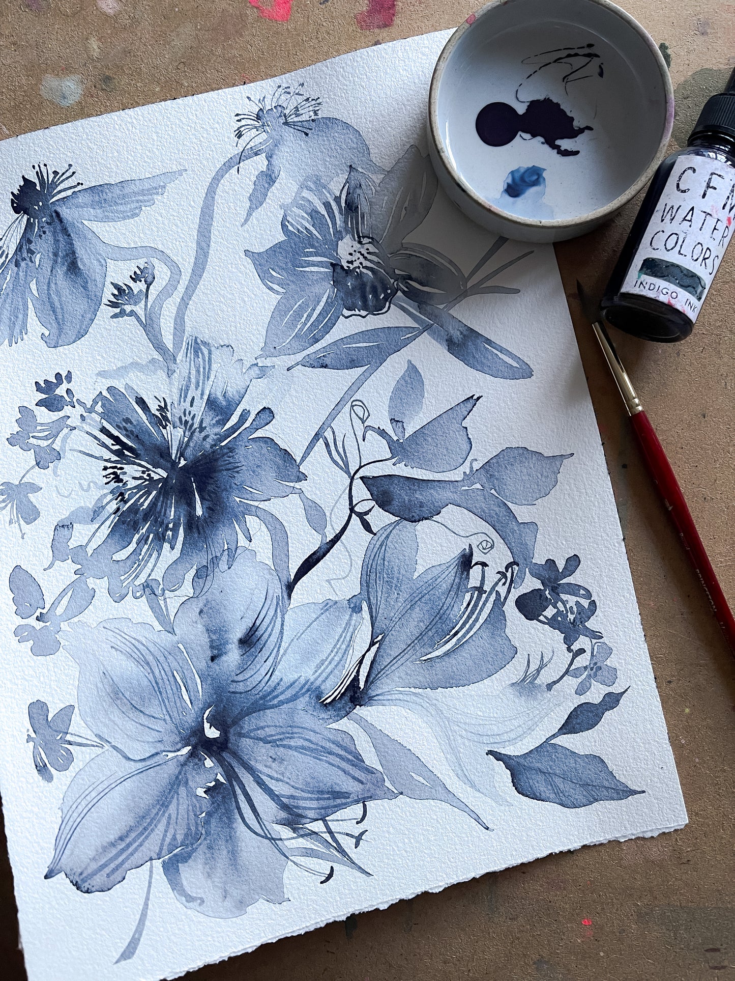 Fluid Florals - Monochromatic Studies with Claire Wilson