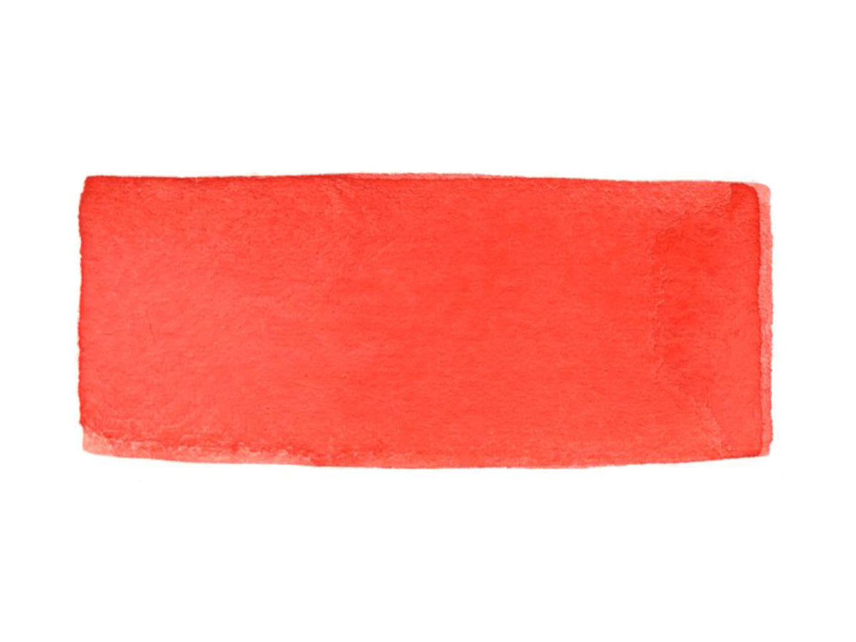 A hand painted swatch of French Vermilion.