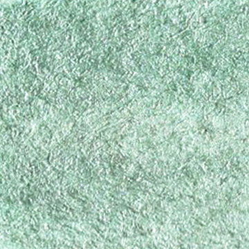 A cropped close up of the Metallic Frost Green swatch.