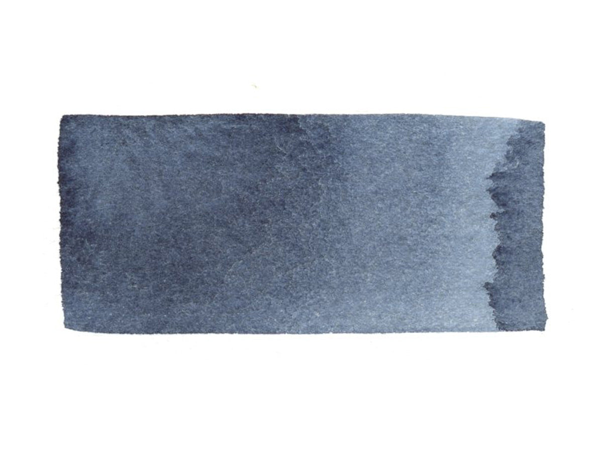 A hand painted swatch of Indigo.
