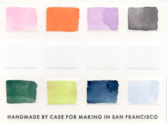 A close up of the pre-painted Custom Feels Palette swatch card.