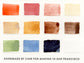 A close up of the pre-painted Portrait Palette swatch card.