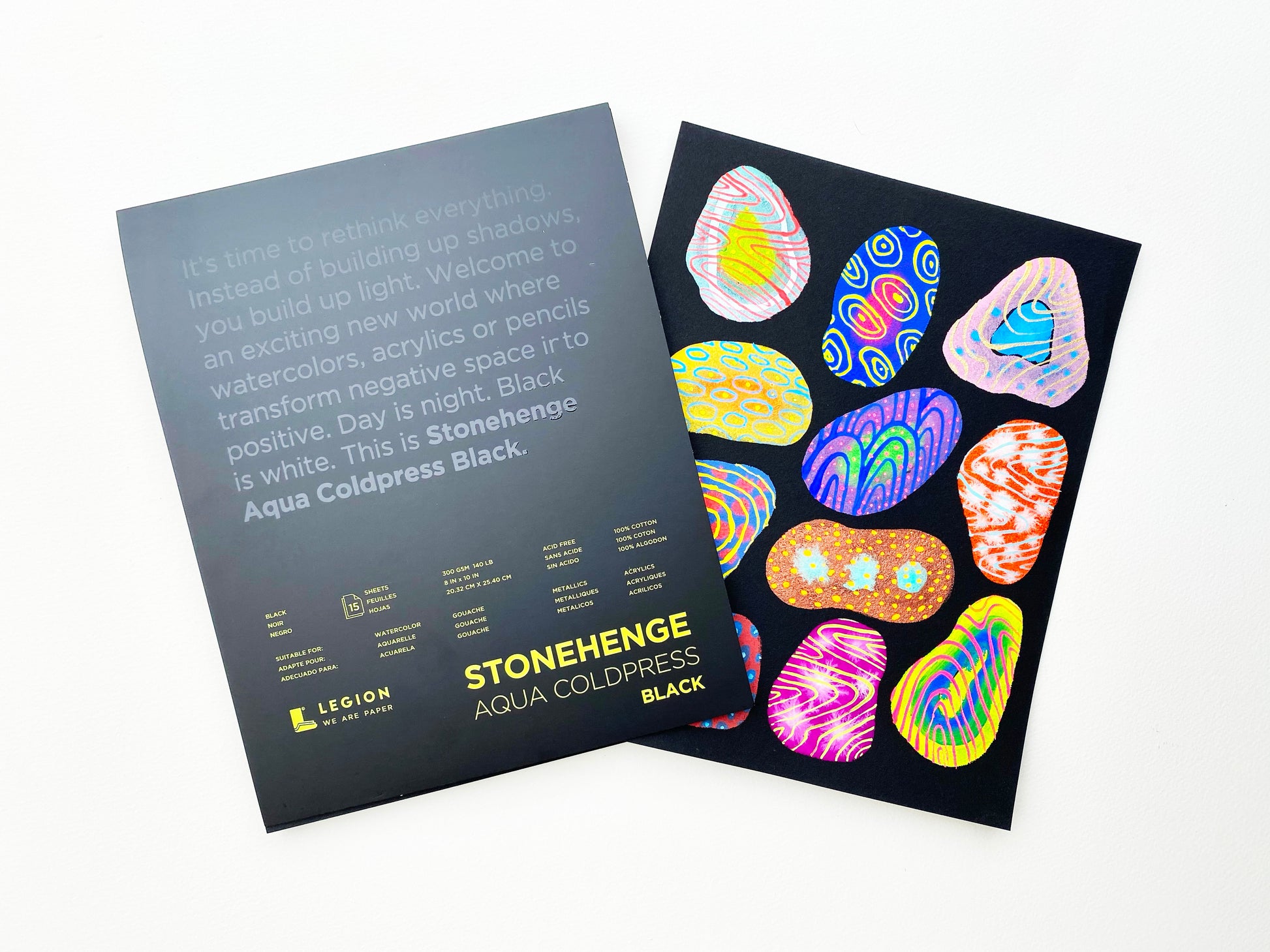 Stonehenge Aqua Black Watercolor Paper Pad – Case for Making